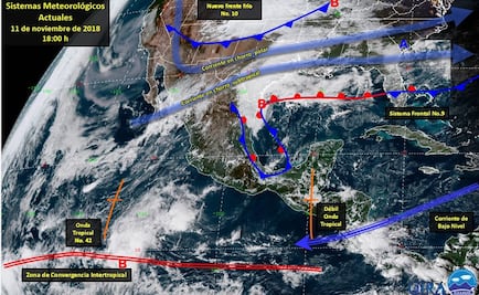 Prevén tormentas en centro y sur del país en las próximas horas por frente frío 9