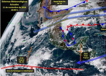 Prevén tormentas en centro y sur del país en las próximas horas por frente frío 9