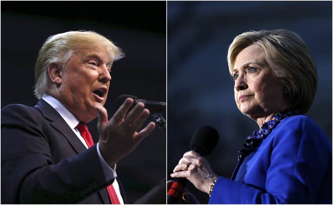 Trump y Clinton aspiran a la victoria en 5 estados