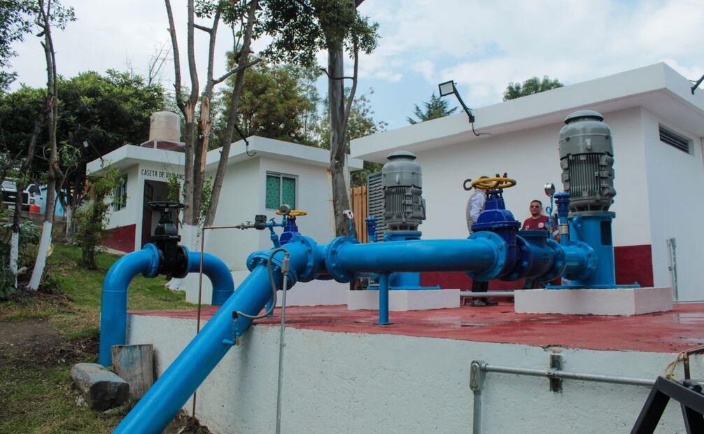 Naucalpan moderniza sistema de rebombeo en Los Remedios. Foto: Especial