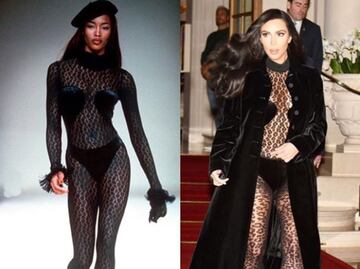 Kim Kardashian es acusada de copiar a Naomi Campbell