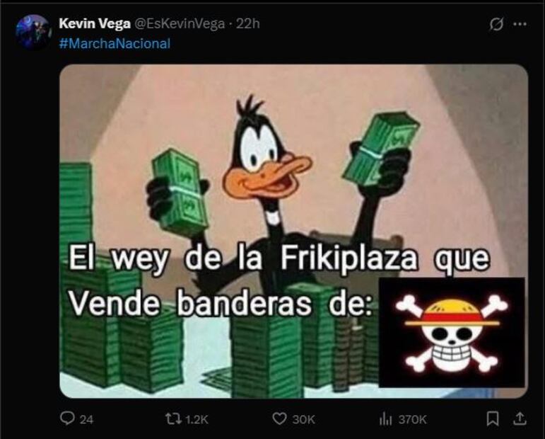 Captura de pantalla en X