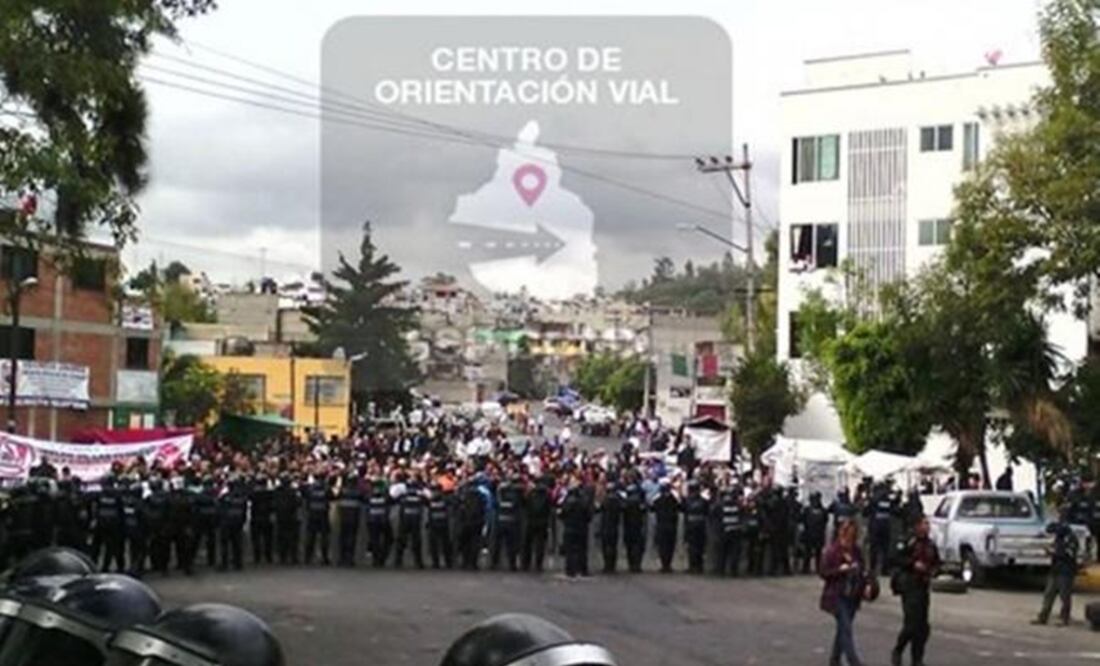 The blockade is held in the Alvaro Obregón district. (Photo: SPECIAL)