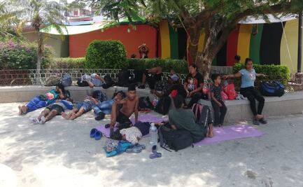 Llegan 300 extranjeros del "Viacrucis del Migrante" a la ciudad de Santo Domingo Tehuantepec