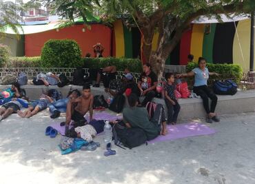 Llegan 300 extranjeros del "Viacrucis del Migrante" a la ciudad de Santo Domingo Tehuantepec