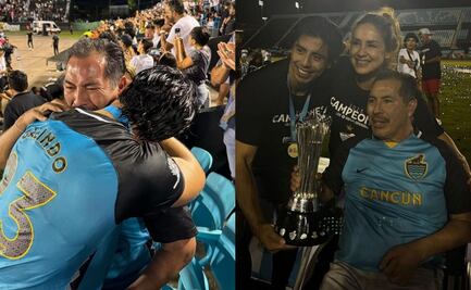 El emotivo momento de Benjamín Galindo y su hijo al verlo ser campeón de la Liga de Expansión MX