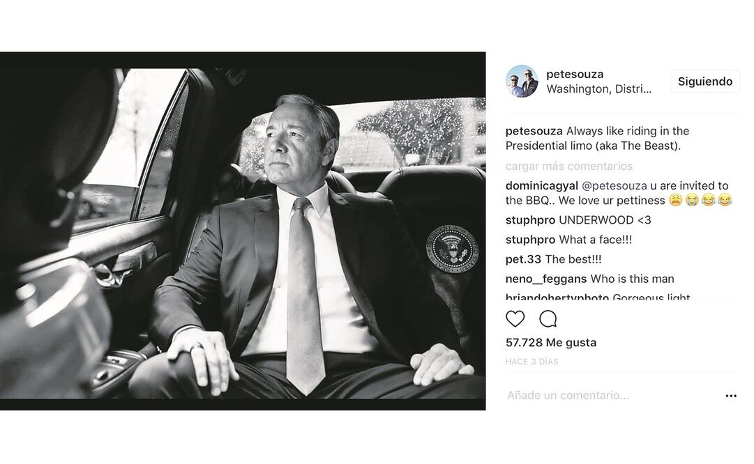 Pete Souza, el fotógrafo de Frank Underwood