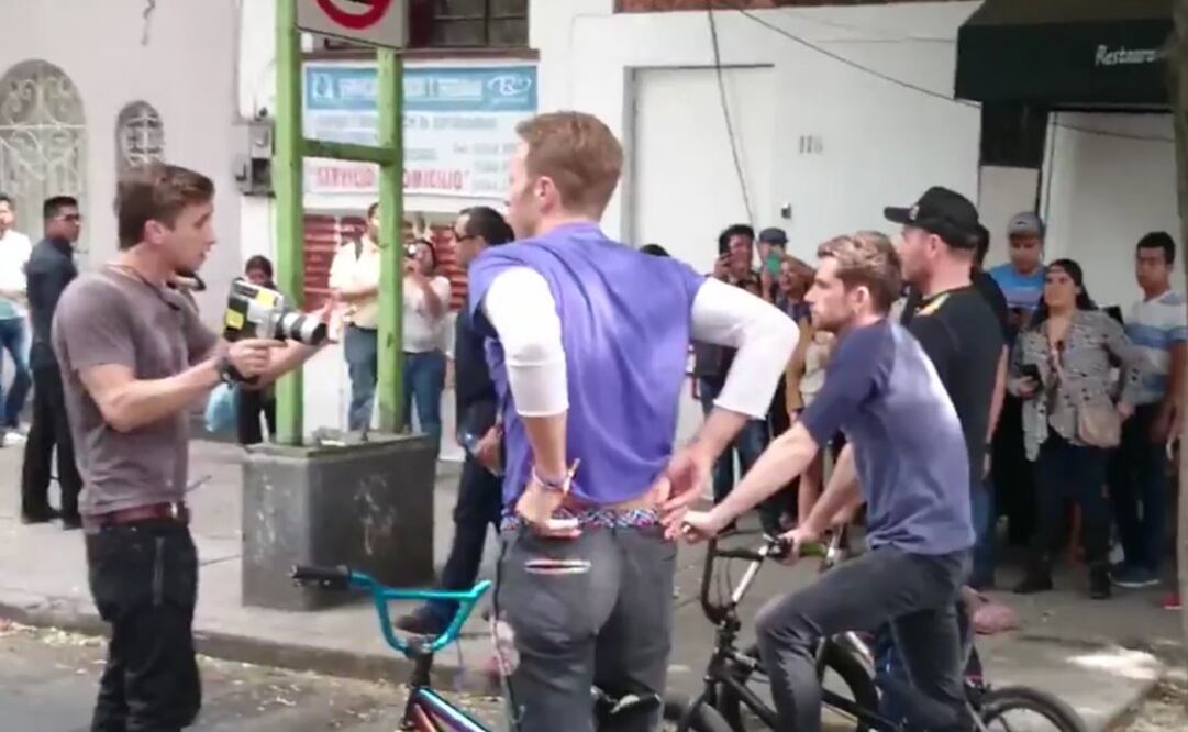 Coldplay graba video en la colonia Roma