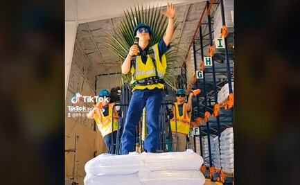 TikTok: Trabajadores "recrean" concierto de Bad Bunny en el Azteca