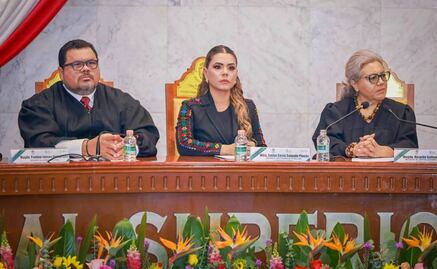 Evelyn Salgado acude a toma de protesta del Presidente del Tribunal Superior de Justicia de Guerrero; reitera su apoyo a autonomía del PJ