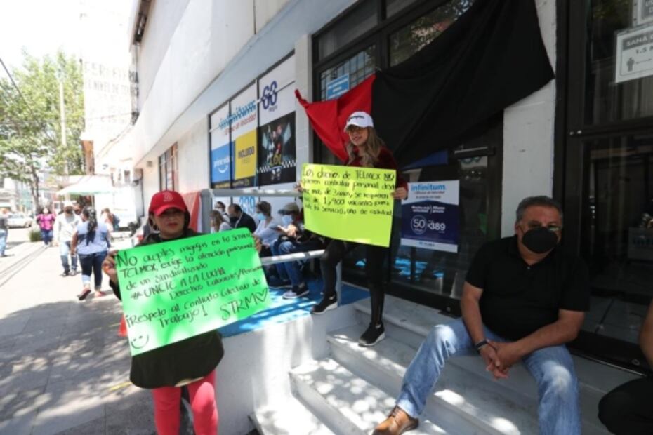 Trabajadores de Telmex en Toluca se unen a huelga 