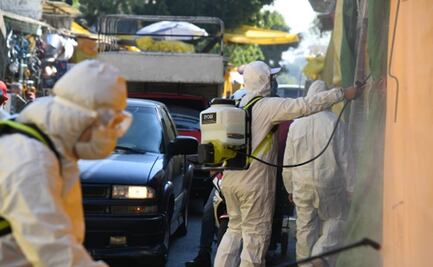 Sanitizan Mercado Sonora para evitar contagios de Covid-19 por aglomeraciones