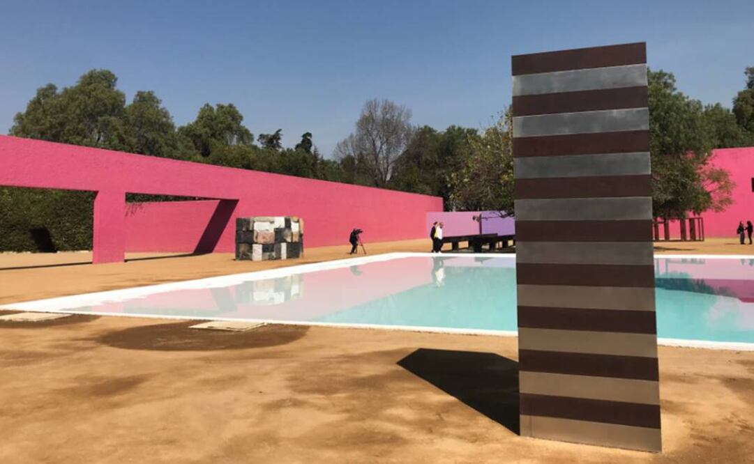 La Cuadra San Cristóbal,  de la Casa Egerstrom, realizada por Luis Barragán, permaneció durante medio siglo cerrada al público, pero abrió sus puertas gracias a una exposición del escultor Sean Scully FOTO: Rebeca Jiménez Jacinto / EL UNIVERSAL