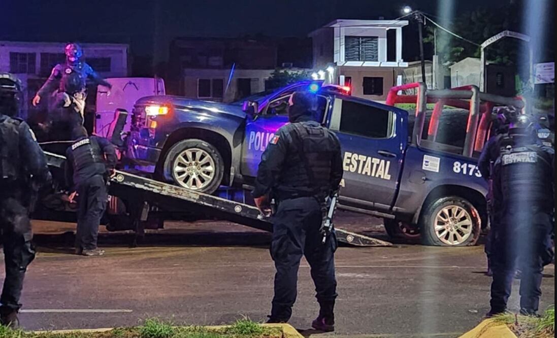 Elementos de la Policía Municipal de Culiacán fueron atacados a balazos por un grupo armado que circulaban en una camioneta. Foto: especial