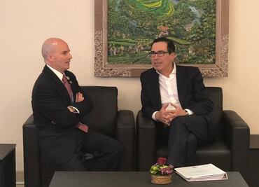 González Anaya se reúne con secretarios del Tesoro y Finanzas de EU y Canadá