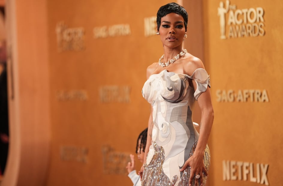 Teyana Taylor en la alfombra roja de los SAG Awards.
Foto: AP / Richard Shotwell