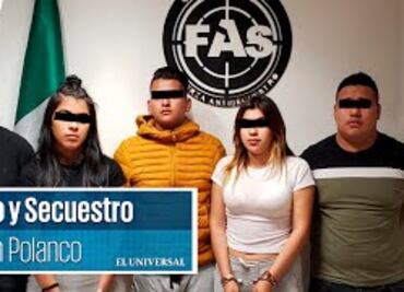 Cae banda por robo y secuestro exprés; operaba afuera de bar en Polanco