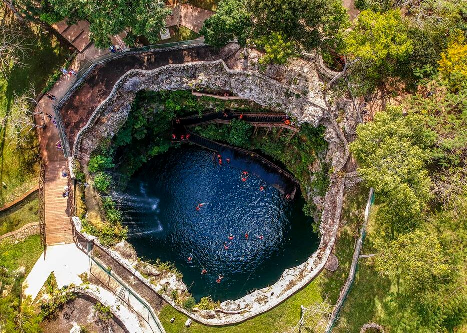 Saamal. Este asombroso cenote se encuentra en Hacienda Selva Maya. Foto: iStock