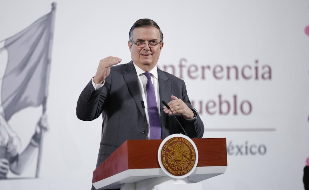 Marcelo Ebrard menciona las ventajas económicas que puede traer el Mundial de Futbol 2026 (22/10/2025). Foto: Diego Simón/ EL UNIVERSAL