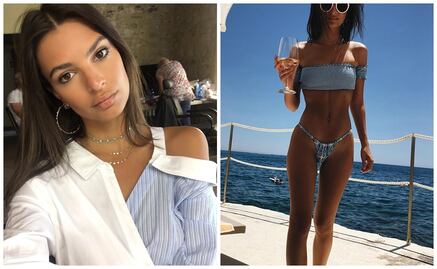 Emily Ratajkowski tiende sus calzones en lencería