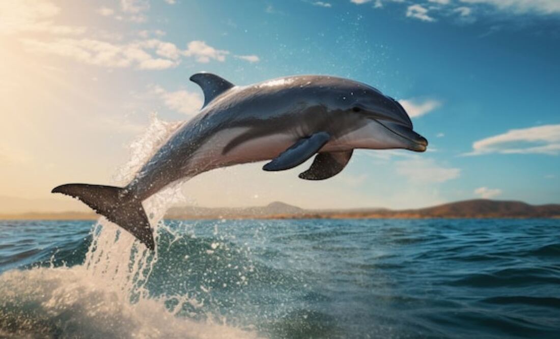 El ciclo de vida de un delfín comienza con la gestación. Fuente: Freepik.