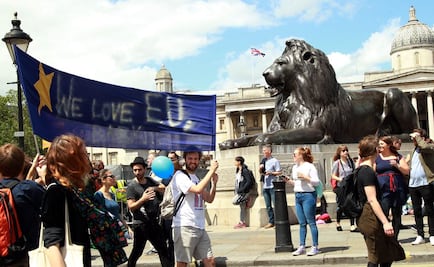 Marchan en Londres contra el Brexit