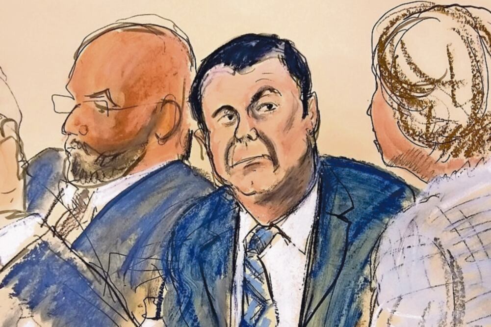 En el tercer día de juicio contra El Chapo en una Corte de NY, Jesús Zambada describió cómo operaba el Cártel de Sinaloa. En la imagen, aspectos de la sesión. (ESPECIAL)