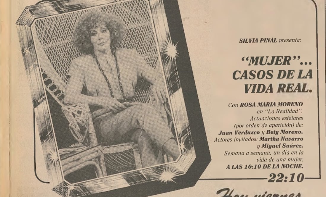 Silvia Pinal y su labor en "Mujer, casos de la vida real". Hemeroteca EL UNIVERSAL 1986.