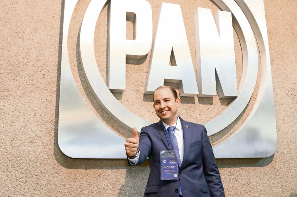 Marko Cortés, líder nacional del PAN, afirma que están dando la batalla por las gubernaturas en Baja California y en Puebla. / ARCHIVO EL UNIVERSAL