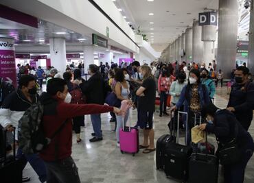 Se vive día de contrastes en el AIFA y en el AICM