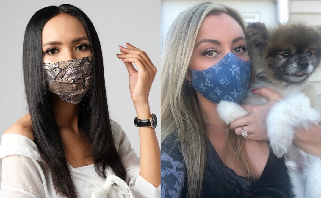 Con los cubrebocas no tienes que sacrificar el estilo de tus peinados. Foto: Instagram @ariefarstyle / @couture_mask