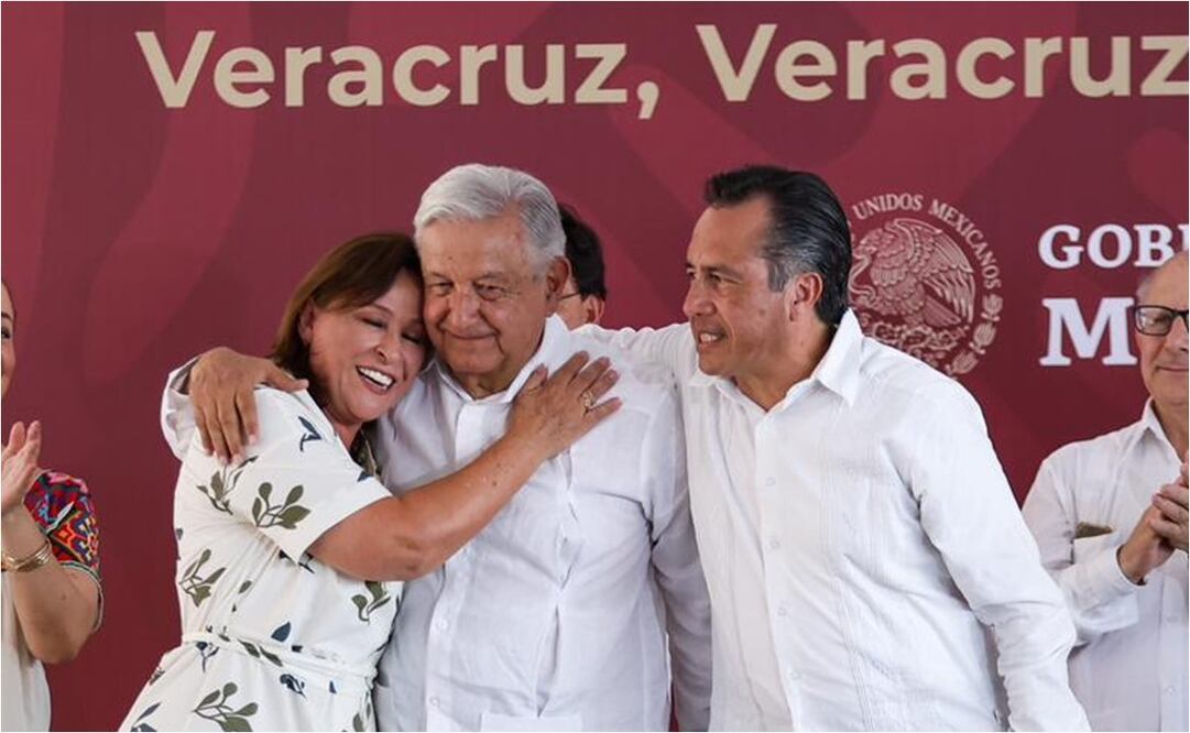 López Obrador inauguró junto a Cuitláhuac García y Rocía Nahle, el Centro Cultural Leyes de Reforma de Veracruz. 22 de septiembre del 2024. Foto Hugo Salvador/EL UNIVERSAL