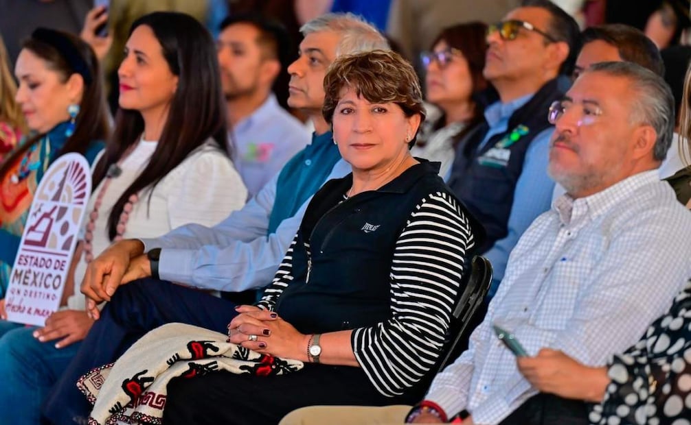 La gobernadora del Estado de México, Delfina Gómez, durante la inauguración del Festival Internacional de las Luciérnagas. Foto: Especial