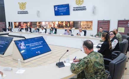 Gobierno de Guerrero actualiza protocolos de Protección Civil; Evelyn Salgado encabeza reunión de seguridad