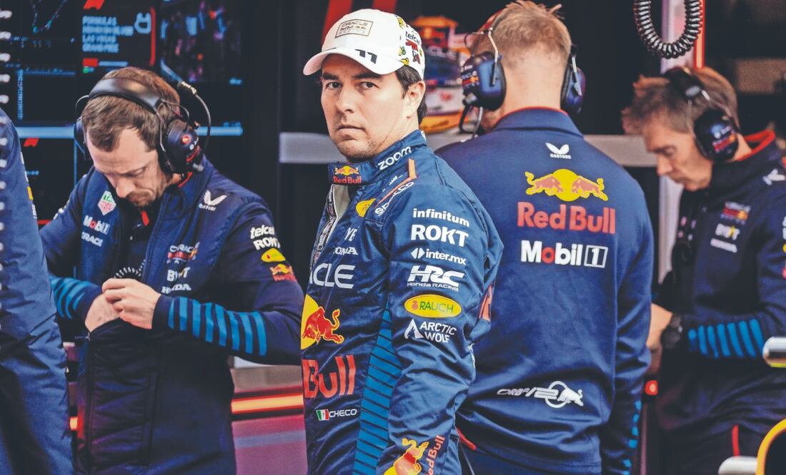 Checo Pérez, sin algo que festejar este 2024; firma una de sus peores temporadas en la Fórmula 1. Foto: de Shawn Thew. EFE