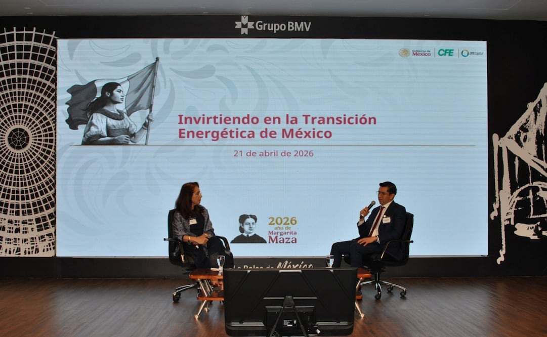 Rodrigo García Castillo, gerente de Finanzas de la Comisión Federal de Electricidad, en foro sobre inversión en transición energética de CFE Capital. Foto: IMEF