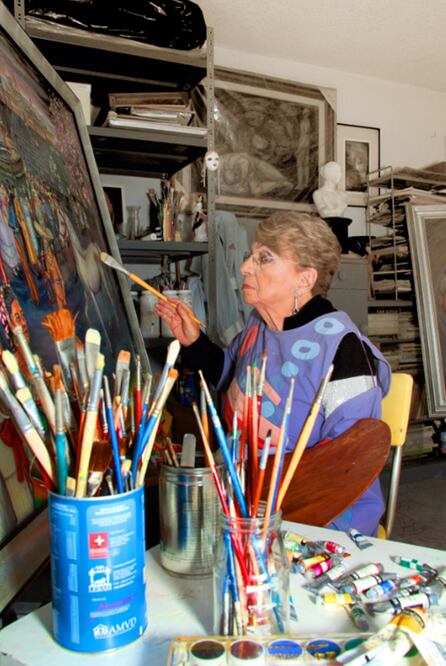 Genoveva Cámara fue reconocida por ser la artista con el mayor número de exposiciones presentadas en galerias públicas del DF (CORTESÍA GALERÍA MIGUEL HIDALGO)