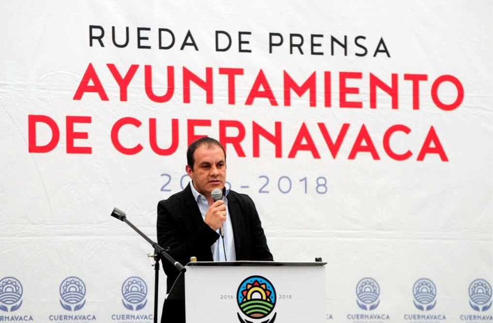 Cuauhtémoc Blanco aseguró ayer en el Museo de la Ciudad que por medio de una controversia constitucional se retirará el Mando Único de la capital morelense. (Foto: Tony Rivera / EL UNIVERSAL)