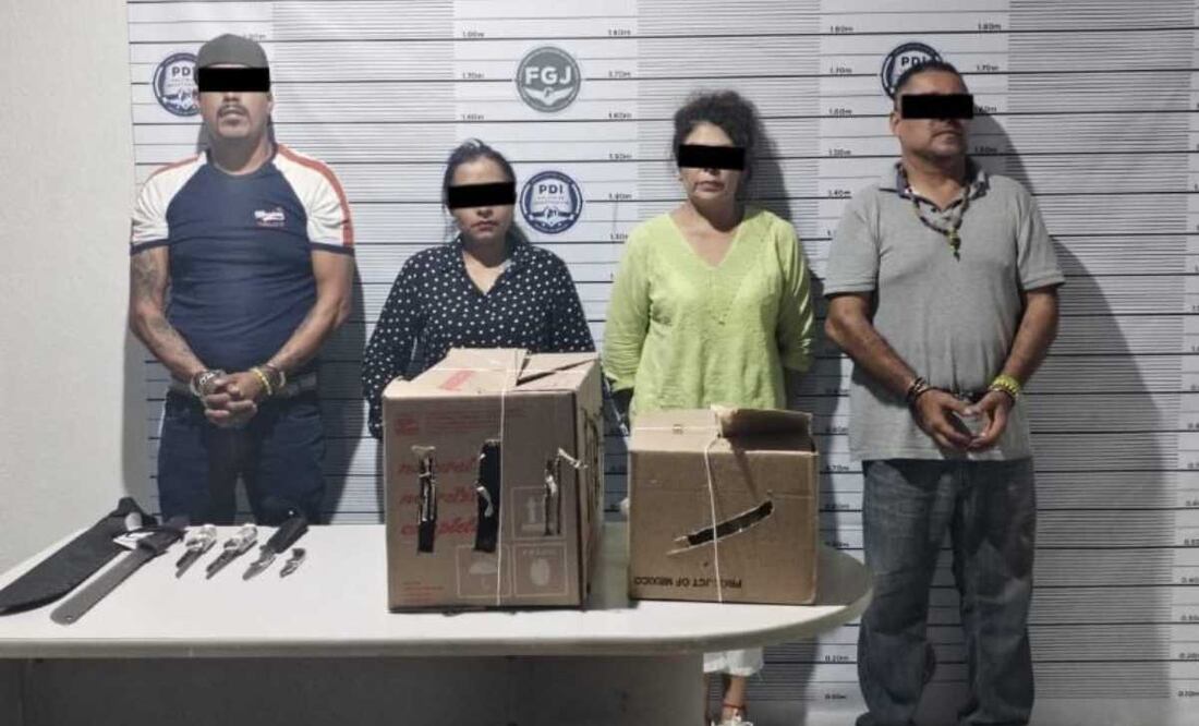 El jefe de la Policía Municipal dio a conocer que los probables implicados enfrentarán cargos por los delitos de maltrato animal y portación de arma prohibida. Foto: Especial