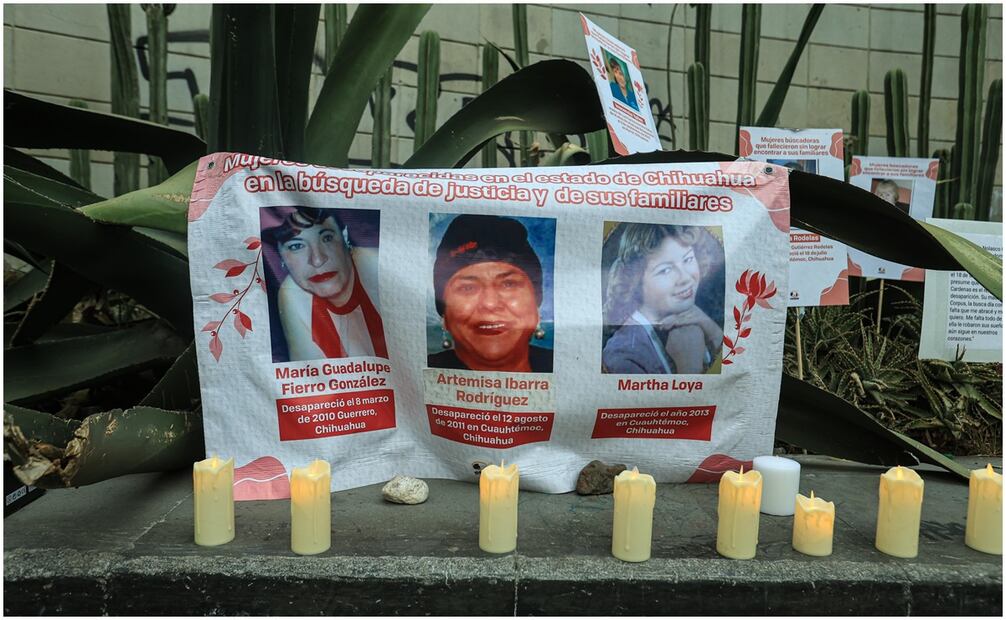 Madres buscadoras realizan velada para exigir justicia por sus desaparecidos. Foto: Gabriel Pano/EL UNIVERSAL