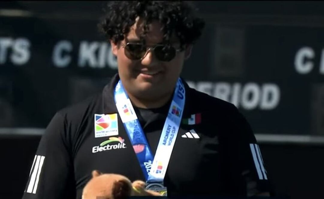 Sebastian García en la Copa del Mundo de Tiro con Arco - Foto: Captura de Claro Sports
