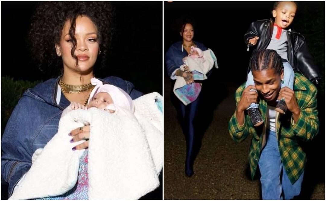 Rihanna presume a su familia. Fotos: Instagram.