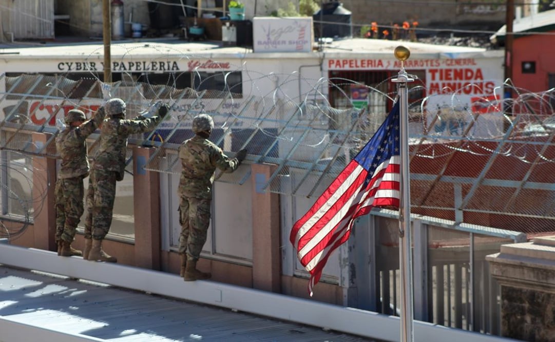 Soldados en la frontera sur de Arizona, Estados Unidos (Foto: EFE)