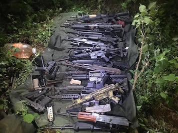 Ejército asegura armas de alto poder en Sinaloa