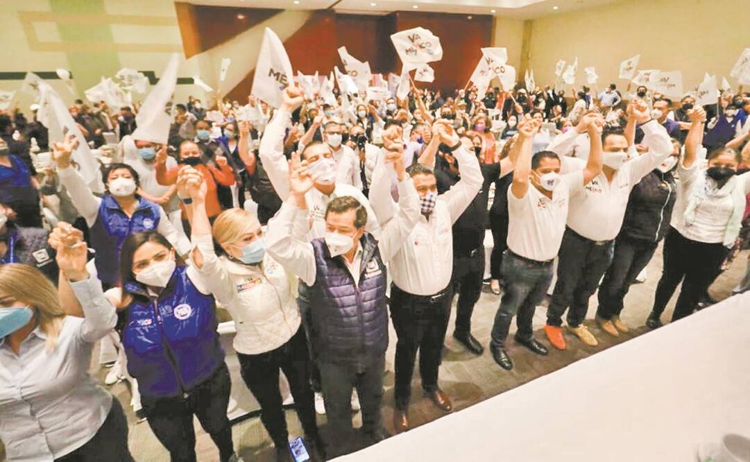 Cerca de 500 militantes del PAN de Tlalnepantla refrendaron su apoyo a Tony Rodríguez Hurtado. Foto: Especial.