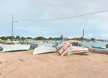 Ahogan tormentas a la pesca ribereña, en Yucatán