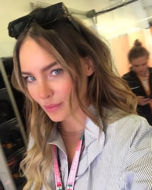 Belinda presume look de 70 mil pesos junto a Eva Longoria