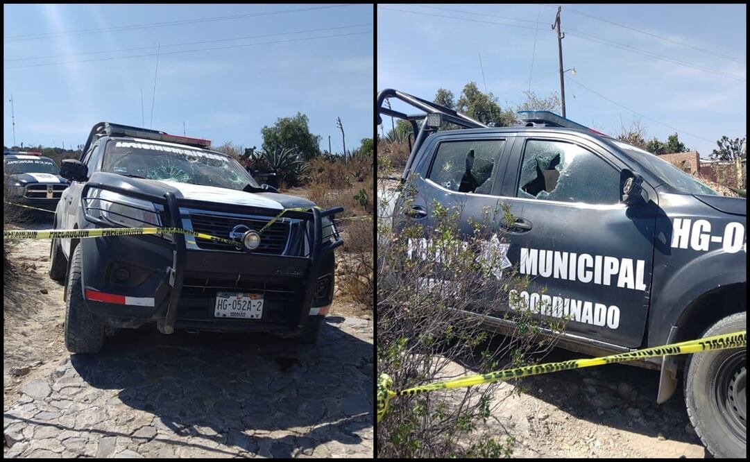 En el ataque la patrulla con placas de circulación HG-052A-2 recibió múltiples impactos de arma de fuego, por lo cual registró daños en el parabrisas y ventanas laterales. Foto: Especiales