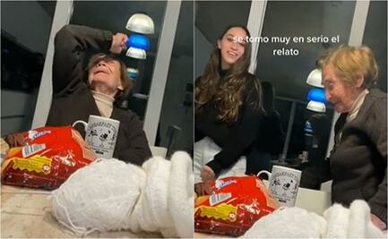 VIDEO: Abuelita recrea golazo de chilena de Lionel Messi