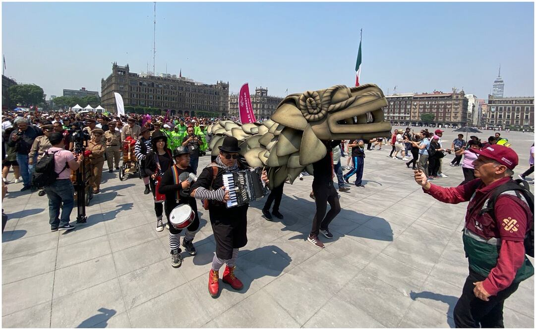Inauguran calles 100% peatonales en el Zócalo de CDMX. Foto: Alberto Acosta